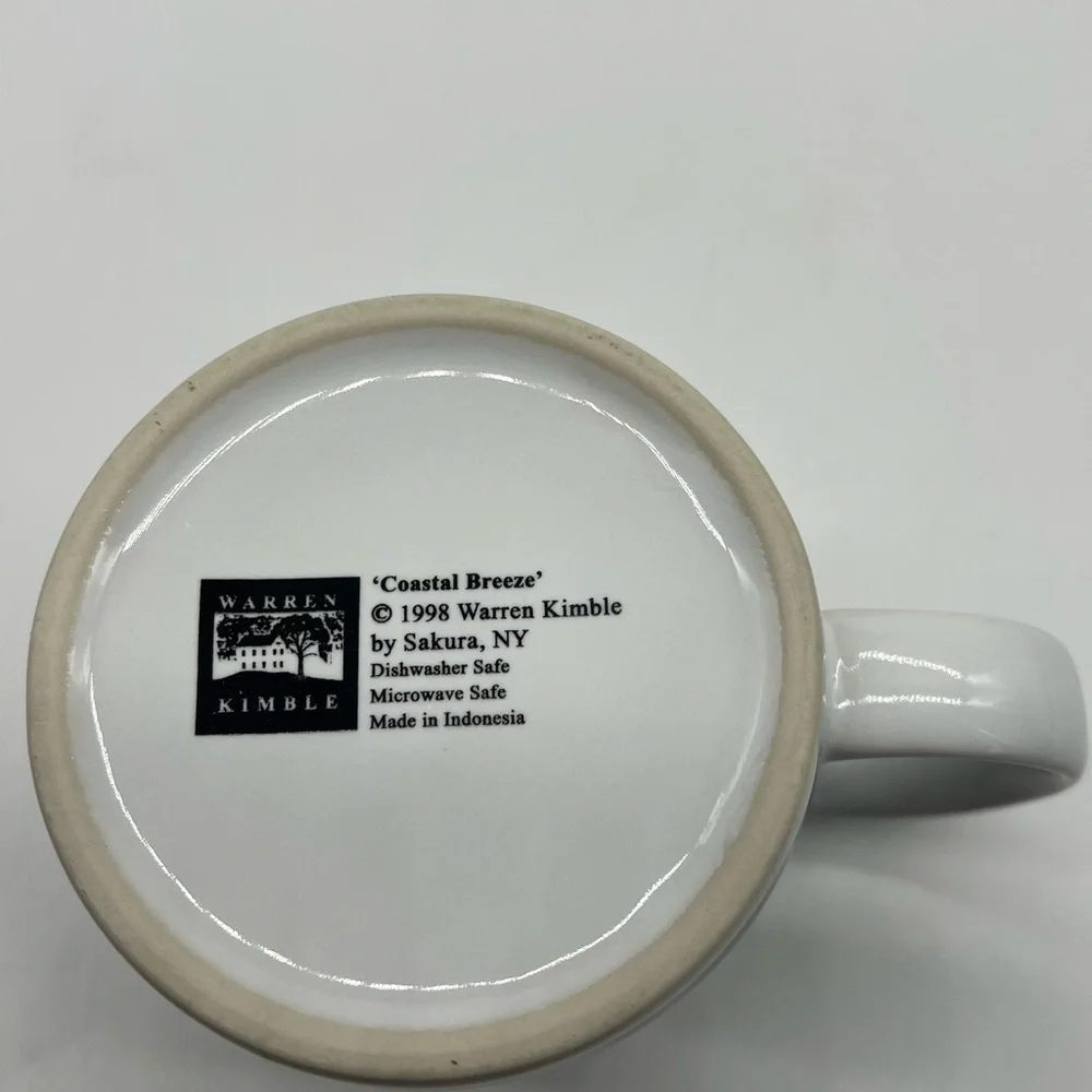 Warren Kimble mugs for sale vintage beach/ lighthouse theme